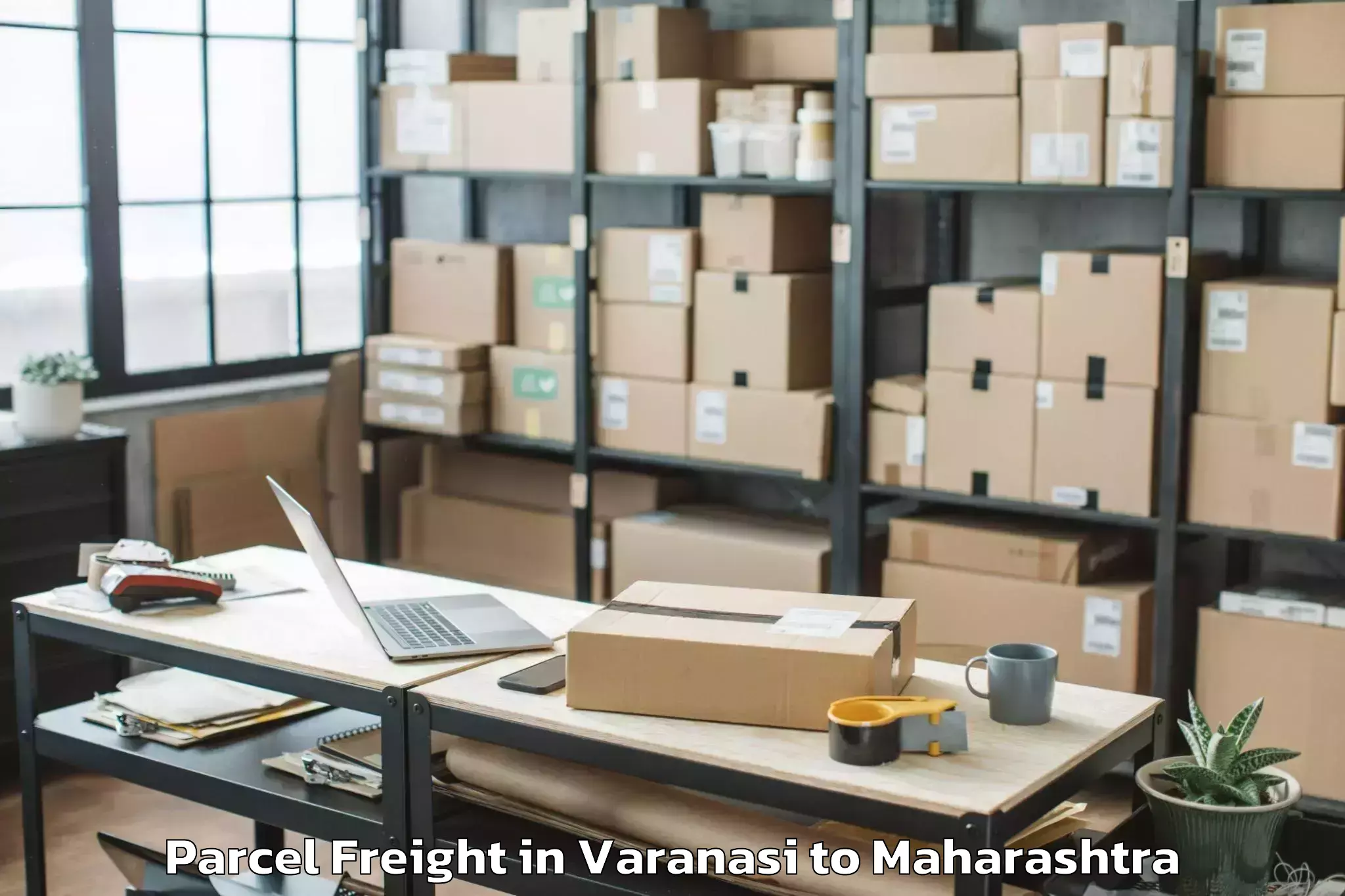 Book Varanasi to Nevasa Parcel Freight Online